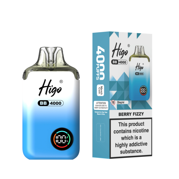 Higo BB 4000 Pod Kit - Berry Fizzy Higo BB 4000 prefilled pod kit in Berry Fizzy flavour