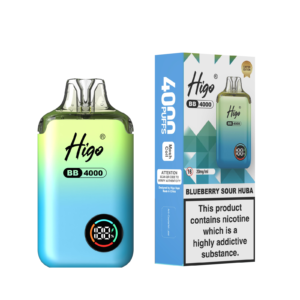 Higo BB 4000 Pod Kit - Bueberry Sour Huba Higo BB 4000 prefilled pod kit in Bueberry Sour Huba flavour