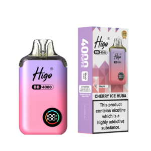 Higo BB 4000 Pod Kit - Cherry Ice Huba Higo BB 4000 prefilled pod kit in Cherry Ice Huba flavour
