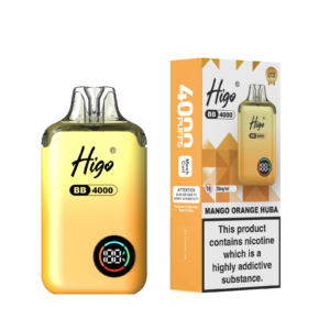 Higo BB 4000 Pod Kit - Mango Orange Huba Higo BB 4000 prefilled pod kit in Mango Orange Huba flavour