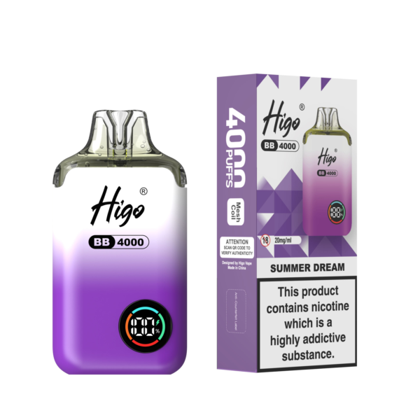 Higo BB 4000 Pod Kit - Summer Dream Higo BB 4000 prefilled pod kit in Summer Dream flavour