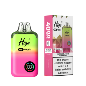 Higo BB 4000 prefilled pod kit in Watermelon Ice Huba Huba flavour