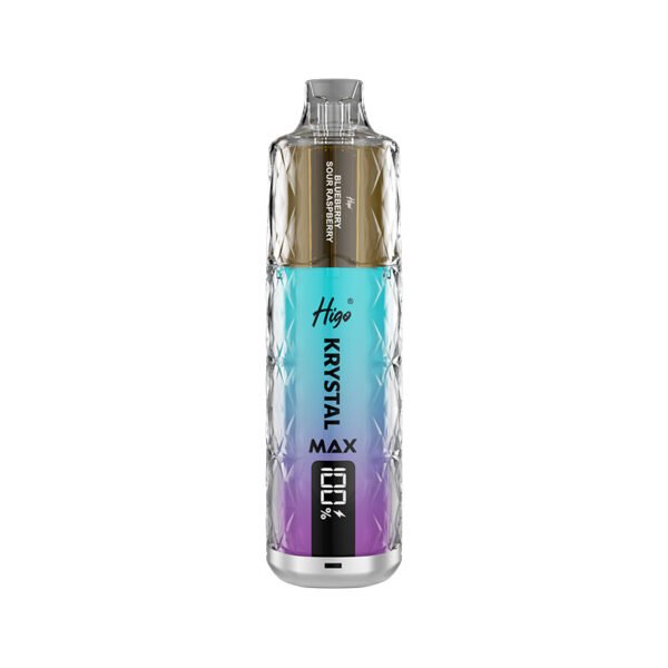 Higo Krystal Max 7500 Pod Kit - Blueberry Sour Raspberry Higo Krystal Max 7500 prefilled pod kit in Blueberry Sour Raspberry flavour