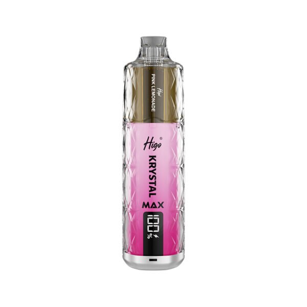 Higo Krystal Max 7500 Pod Kit - Pink Lemonade Higo Krystal Max 7500 prefilled pod kit in Pink Lemonade flavour
