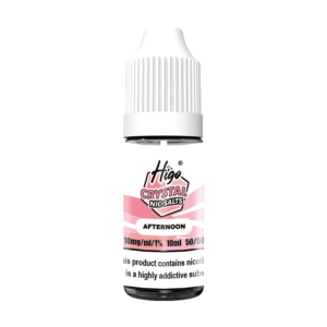 Higo Nic Salts 10ml - Afternoon (10mg) Higo Nic Salts 10ml Afternoon nic salt e-liquid bottle - 10mg strength, UK TPD compliant