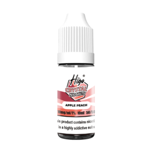Higo Nic Salts 10ml - Apple Peach (10mg) Higo Nic Salts 10ml Apple Peach nic salt e-liquid bottle - 10mg strength, UK TPD compliant
