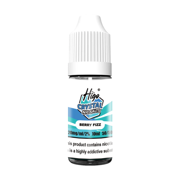 Higo Nic Salts 10ml - Berry Fizz (10mg) Higo Nic Salts 10ml Berry Fizz nic salt e-liquid bottle - 10mg strength, UK TPD compliant