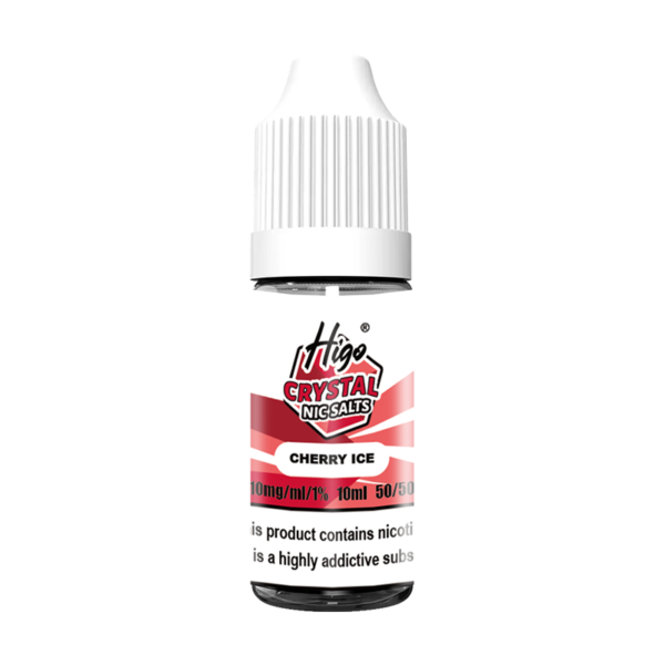 Higo Nic Salts 10ml - Cherry Ice (10mg) Higo Nic Salts 10ml Cherry Ice nic salt e-liquid bottle - 10mg strength, UK TPD compliant