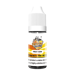 Higo Nic Salts 10ml - Fruit Gum (10mg) Higo Nic Salts 10ml Fruit Gum nic salt e-liquid bottle - 10mg strength, UK TPD compliant