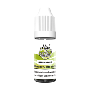 Higo Nic Salts 10ml - Green Grape (10mg) Higo Nic Salts 10ml Green Grape nic salt e-liquid bottle - 10mg strength, UK TPD compliant