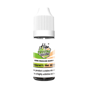 Higo Nic Salts 10ml - Kiwi Passion Guava (10mg) Higo Nic Salts 10ml Kiwi Passion Guava nic salt e-liquid bottle - 10mg strength, UK TPD compliant