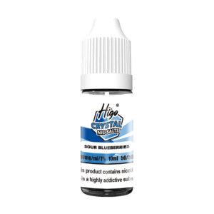 Higo Nic Salts 10ml - Sour Blueberries (10mg) Higo Nic Salts 10ml Sour Blueberries nic salt e-liquid bottle - 10mg strength, UK TPD compliant
