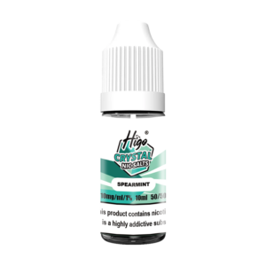 Higo Nic Salts 10ml - Spearmint (10mg) Higo Nic Salts 10ml Spearmint nic salt e-liquid bottle - 10mg strength, UK TPD compliant