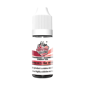 Higo Nic Salts 10ml - Strawberry Raspberry Cherry (10mg) Higo Nic Salts 10ml Strawberry Raspberry Cherry nic salt e-liquid bottle - 10mg strength, UK TPD compliant