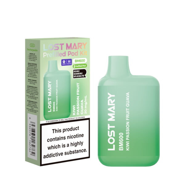 LOST MARY BM600 KIT - KIWIPASSIONFRUITGUAVA Lost Mary BM600 - Kiwi Passion Fruit Guava