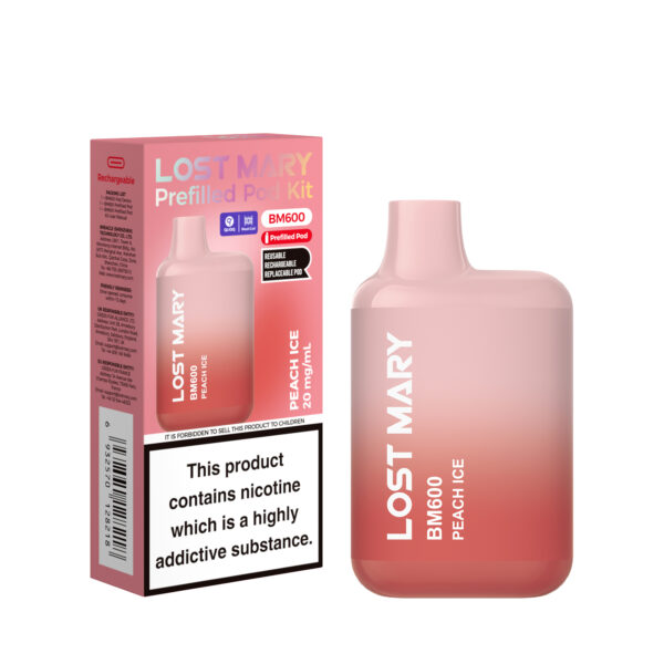 LOST MARY BM600 KIT - PEACHICE Lost Mary BM600 - Peach Ice