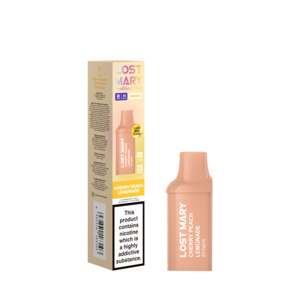 LOST MARY BM600 KIT PODS - CHERRYPEACHLEMONADE Lost Mary BM600 Pods - Cherry Peach Lemonade