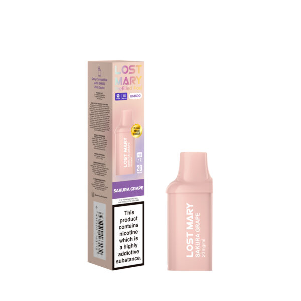 LOST MARY BM600 KIT PODS - SAKURAGRAPE Lost Mary BM600 Pods - Sakura Grape