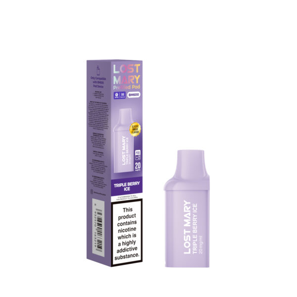 LOST MARY BM600 KIT PODS - TRIPLEBERRYICE Lost Mary BM600 Pods - Triple Berry Ice