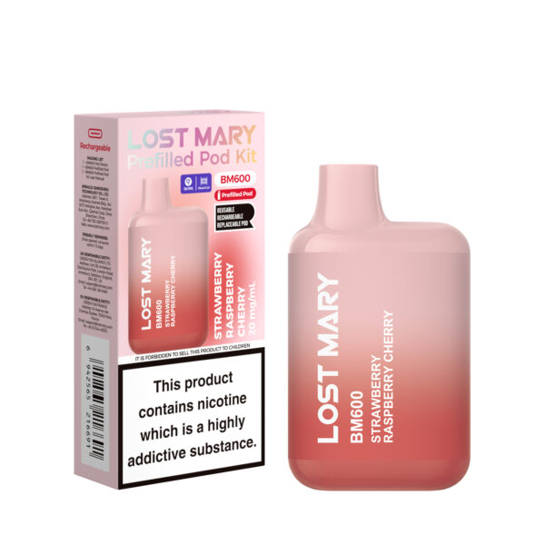 LOST MARY BM600 KIT - STRAWBERRYRASPBERRYCHERRY Lost Mary BM600 - Strawberry Raspberry Cherry