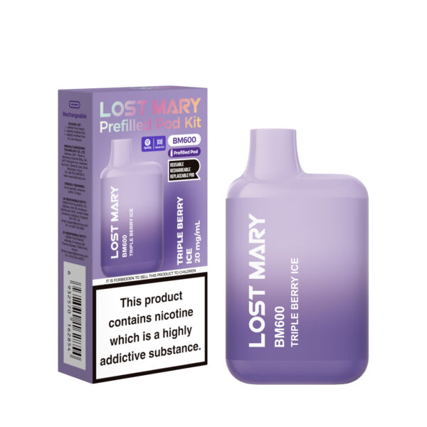 LOST MARY BM600 KIT - TRIPLEBERRYICE Lost Mary BM600 - Triple Berry Ice
