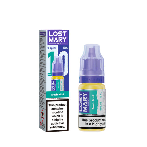 LOSTMARY-10MG-NICSALTS-Fresh Mint Lost Mary Nic Salt – Fresh Mint