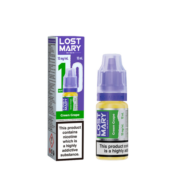 LOSTMARY-10MG-NICSALTS-Green Grape Lost Mary Nic Salt – Green Grape