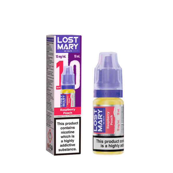 LOSTMARY-10MG-NICSALTS-Raspberry Peach Lost Mary Nic Salt – Raspberry Peach