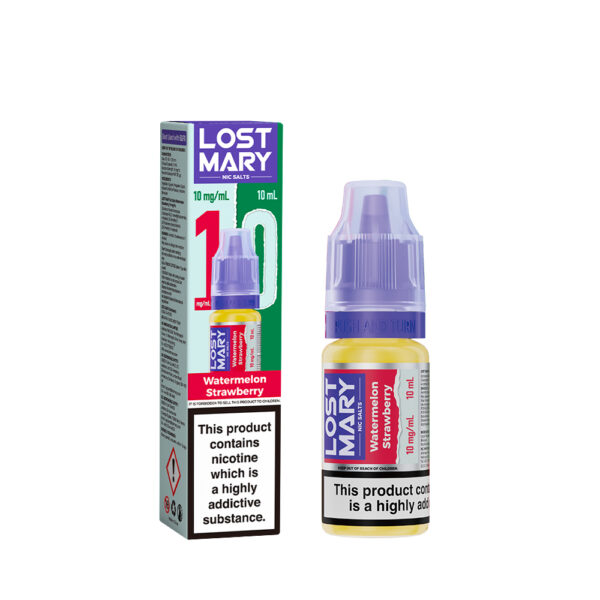 LOSTMARY-10MG-NICSALTS-Watermelon Strawberry Lost Mary Nic Salt – Watermelon Strawberry