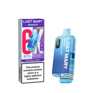 Lost Mary BM6000 - Blue Razz Cherry Lost Mary BM6000 pre-filled pod kit in Blue Razz Cherry flavour