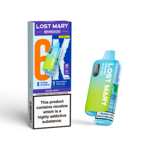 Lost Mary BM6000 pre-filled pod kit in Miami Mint flavour