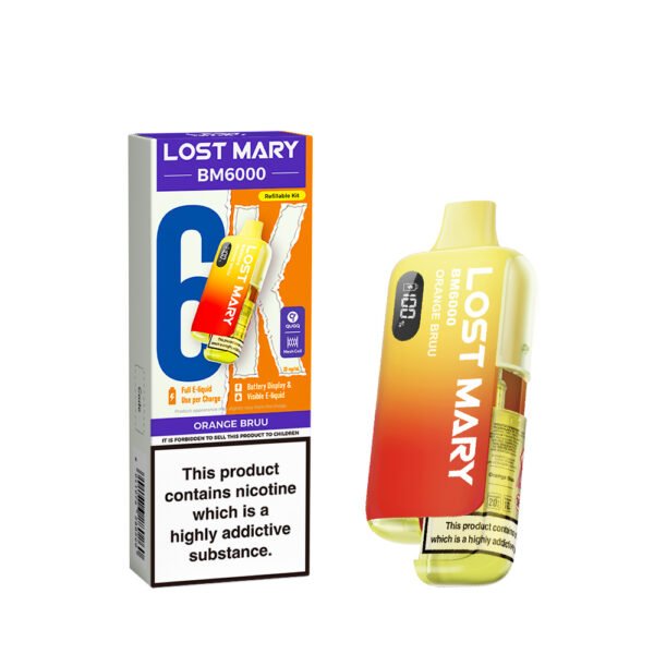 Lost Mary BM6000 pre-filled pod kit in Orange Bruu flavour