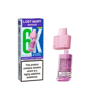 Lost Mary BM6000 replacement pod in Blueberry Cherry Cranberry flavour