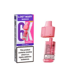 Lost Mary BM6000 replacement pod in Cherry Berry flavour