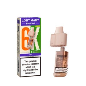 Lost Mary BM6000 replacement pod in Cola flavour