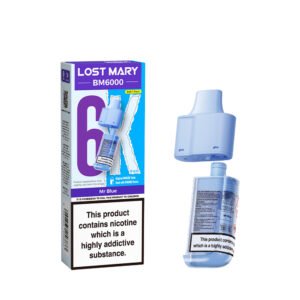 Lost Mary BM6000 Pods - Mr Blue Lost Mary BM6000 replacement pod in Mr Blue flavour