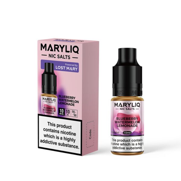 Lost Mary Blueberry Watermelon Lemonade - 10mg Lost Mary Blueberry Watermelon Lemonade nic salt e-liquid 10mg bottle