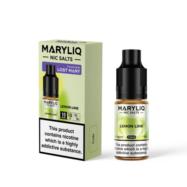 Lost Mary Lemon Lime - 10mg Lost Mary Lemon Lime nic salt e-liquid 10mg bottle