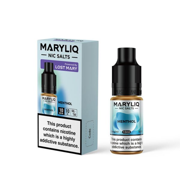 Lost Mary Menthol - 10mg Lost Mary Menthol nic salt e-liquid 10mg bottle