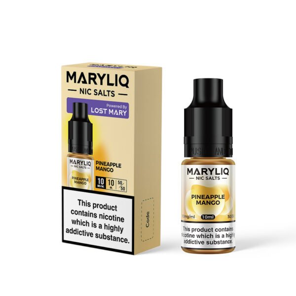 Lost Mary Pineapple Mango - 10mg Lost Mary Pineapple Mango nic salt e-liquid 10mg bottle