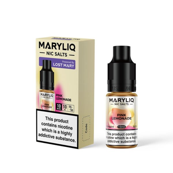 Lost Mary Pink Lemonade nic salt e-liquid 10mg bottle