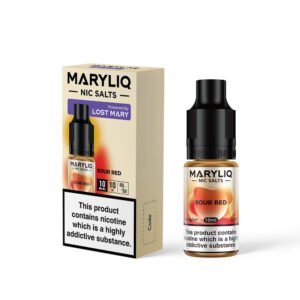 Lost Mary Sour Red - 10mg Lost Mary Sour Red nic salt e-liquid 10mg bottle