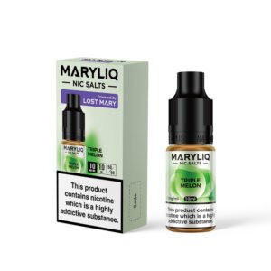Lost Mary Triple Melon - 10mg Lost Mary Triple Melon nic salt e-liquid 10mg bottle