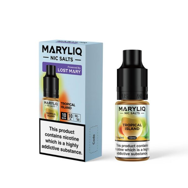 Lost Mary Tropical Island - 10mg Lost Mary Tropical Island nic salt e-liquid 10mg bottle