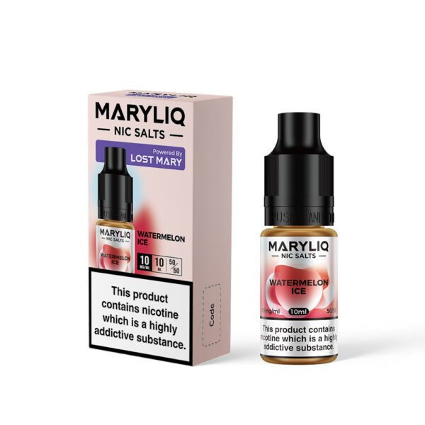 Lost Mary Watermelon Ice nic salt e-liquid 10mg bottle
