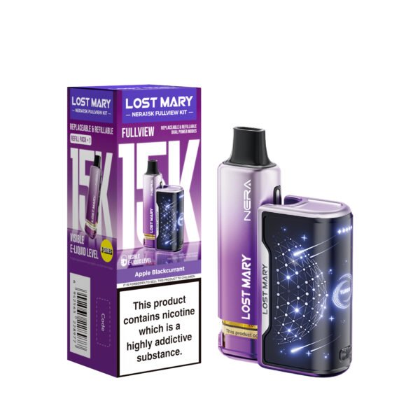 Lost Mary Nera 15k pre-filled pod kit in Apple Blackcurrant flavour