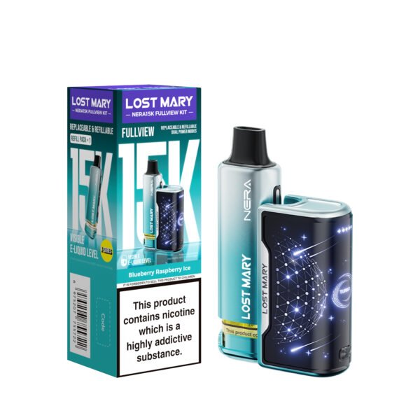 Lost Mary Nera 15k pre-filled pod kit in Blueberry Raspberry Ice flavour