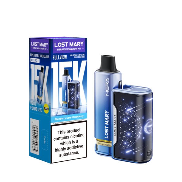 Lost Mary Nera 15k pre-filled pod kit in Blueberry Sour Raspberry flavour