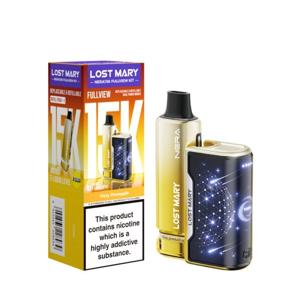 Lost Mary Nera 15k pre-filled pod kit in Fizzy Pineapple flavour