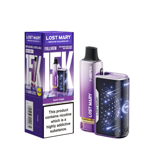 Lost Mary Nera 15k pre-filled pod kit in Gami Grape flavour